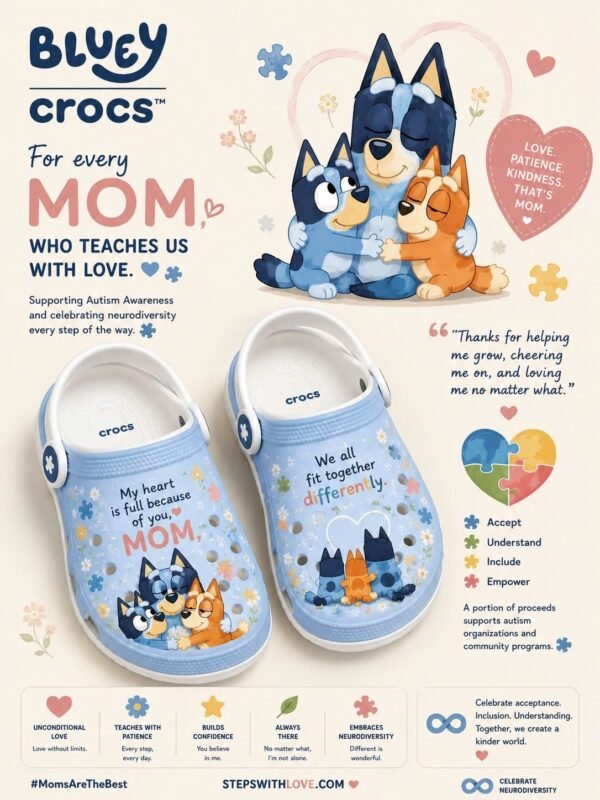 Bluey Autism Mom Awareness Shoes