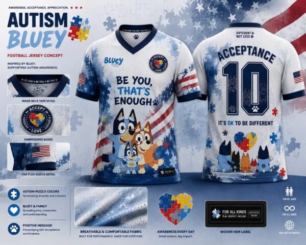 Bluey Custom Soccer Jersey