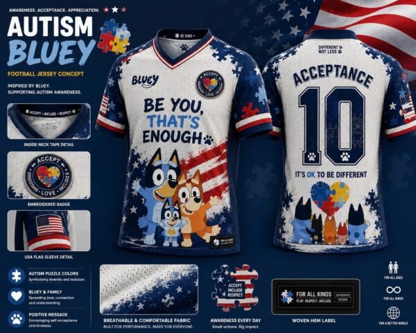Bluey Custom Soccer Jersey