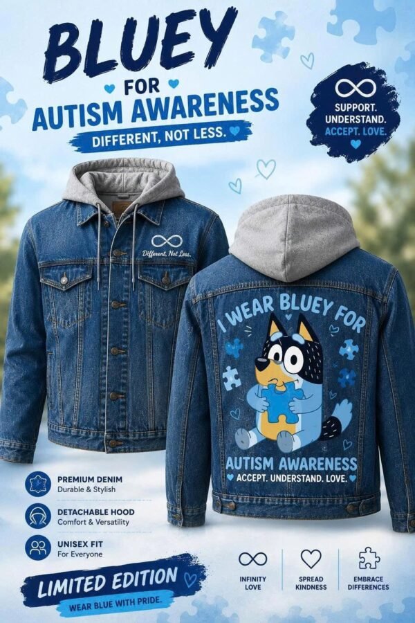 Autism Bluey Hooded Jeans