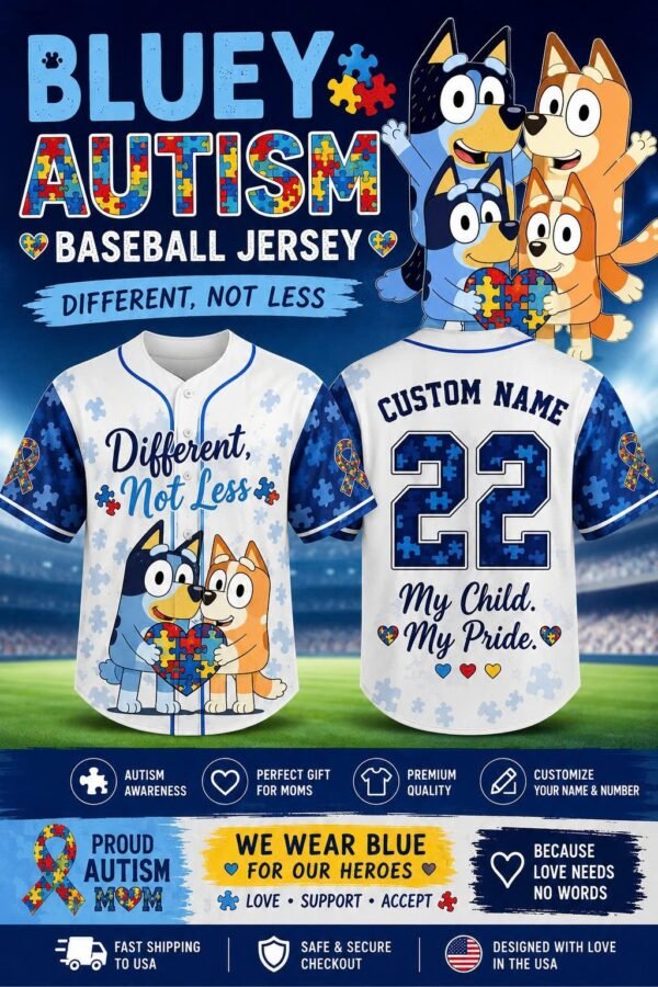 Bluey And Bingo Custom Baseball Jersey