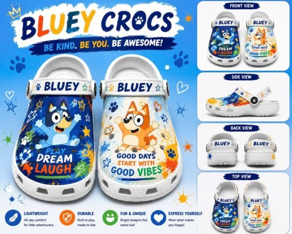 Bluey Autism Awareness Shoes