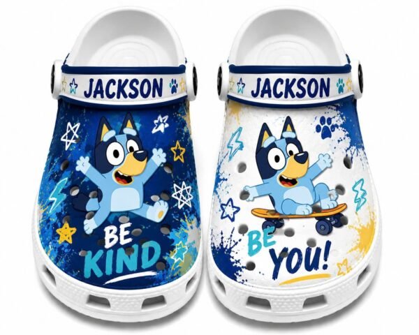 Personalized Bluey Autism Awareness Shoes