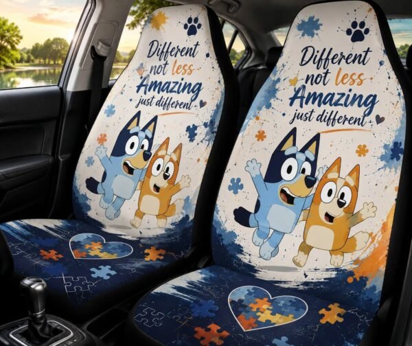 Autism Bluey Car Seat Cover